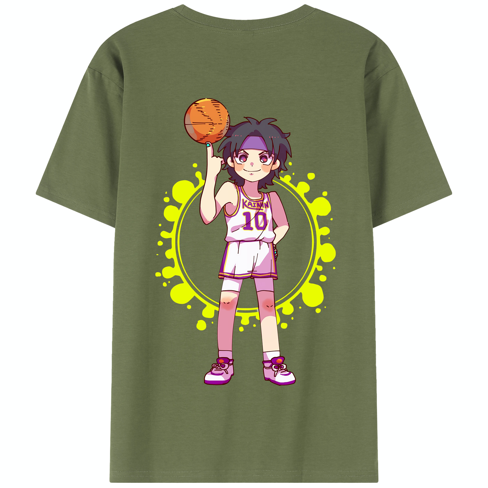 SLAM DUNK／スラムダンク 綿100％半袖Tシャツ（背面プリント）